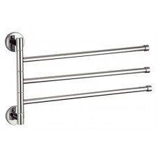 Three-layer movable towel rack