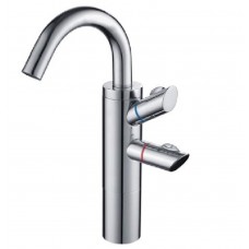 Tall double-handle lever lavatory faucet