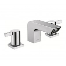 Double-handle lavatory faucet