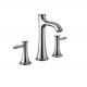 Double-handle lever lavatory faucet