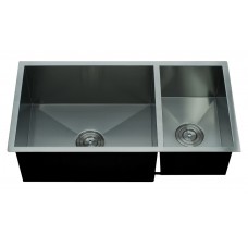 Double metal sink for kitchen